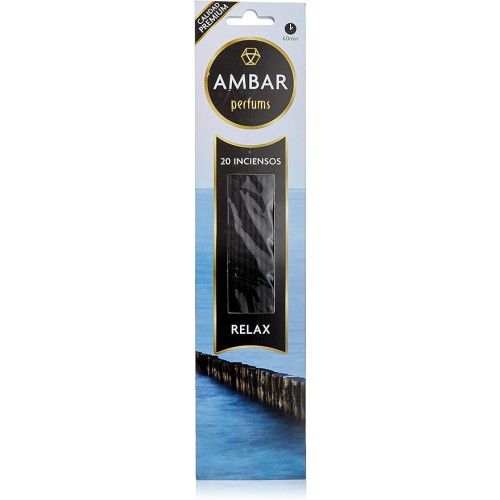 AMBAR INCIENSO RELAX 20 VARILLAS C/24
 DESODORANTES AMBIENTE