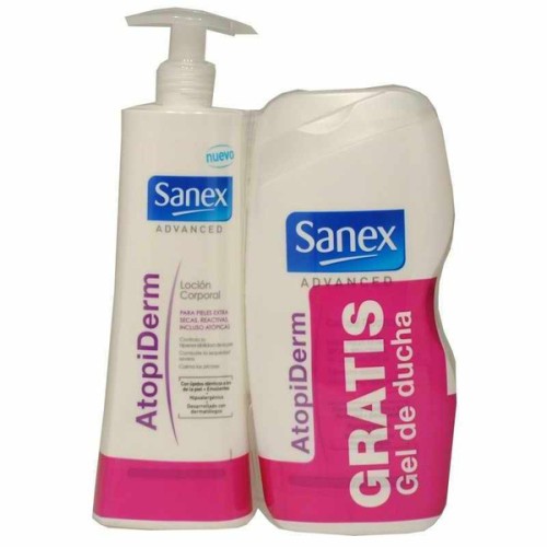 SANEX BODY ATOPIDERM 400 ML+GEL 475 ML BODY MILK