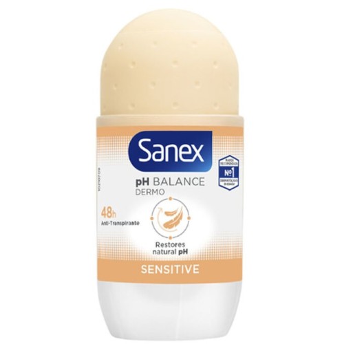 SANEX DTE. ROLLON PH SENSITIVE 48 HORAS 50 ML DESODORANTES CORPOR.