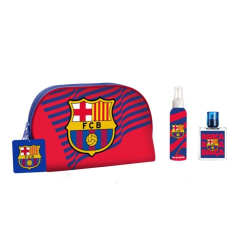 FC BARCELONA EDT 50ML.VAPO.+ COLONIA CORPORAL 100ML+NECESER  ESTUCHES INFANTILES