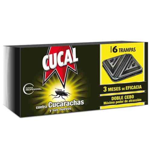 CUCAL TRAMPA CUCARACHAS 6 unds c/12 INSECTICIDAS