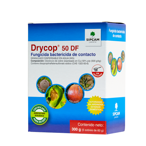 SIPCAM DRYCOP 50 DF OXICL.COBRE PAPELETA C/60 JARDINERIA