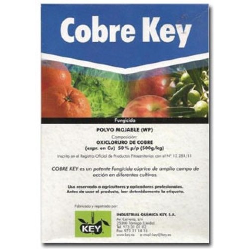 KEY COBRE-KEY 500 GRMS (Oxicloruro Cobre 50%) JED JARDINERIA