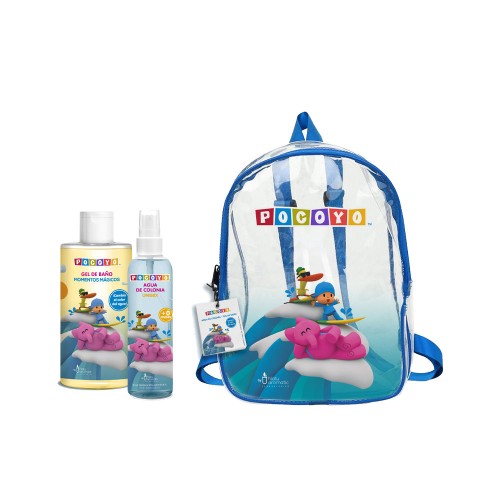 POCOYO MOCHILA AGUA COLONIA 150 ML + GEL CAMBIO COLOR
 ESTUCHES INFANTILES