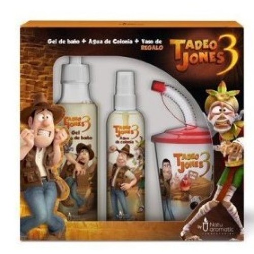 TADEO JONES AGUA DE COLONIA 150ML.+GEL 250ML+VASO
 ESTUCHES INFANTILES