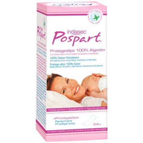 INDASEC POSPART PROTEGESLIP TOCOLÓGICO 24 U C/6 COMPRESAS Y TAMPONES