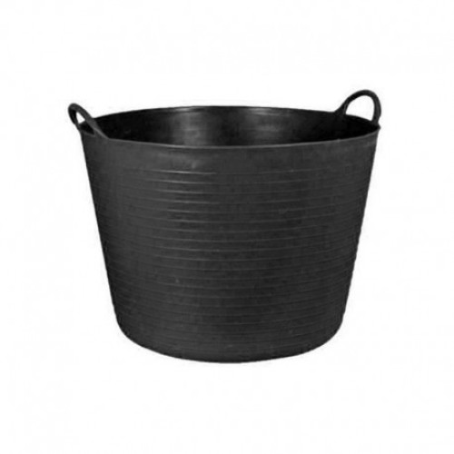 CESTO NEGRO GOMA 42 L.CAPAZO PLASTICOS