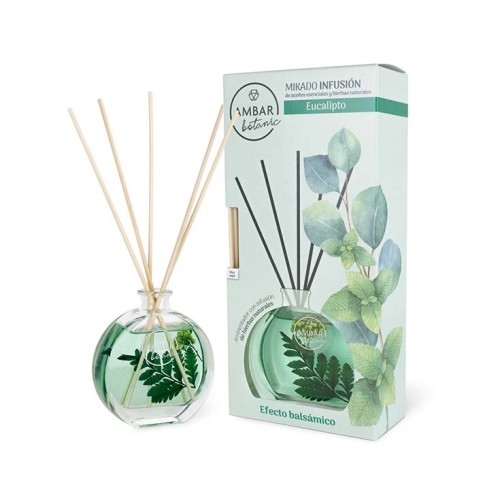 AMBAR AMB.MIKADO INFUSION MENTA EUCALIPTO 75 ML C/10 DESODORANTES AMBIENTE
