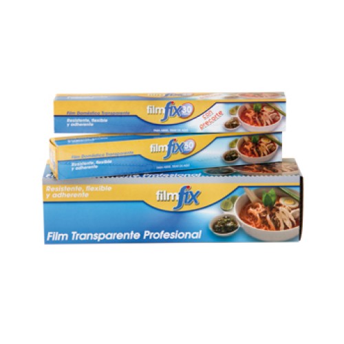 CELL OFIX BOBINA FILM TRANSP.CAJA CON SIERRA 30X300 MTRS.c/6 PAPEL ALUMINIO Y FILM