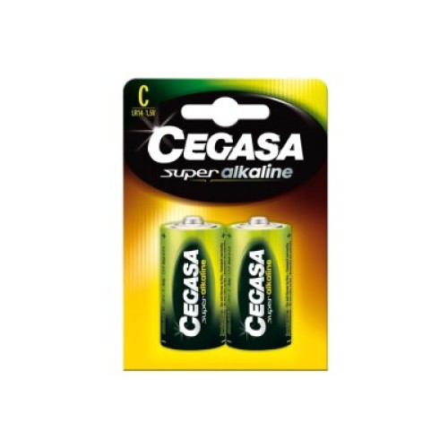 CEGASA PILA ALCALINA LR14 BLISTER 2 UNDS C/12 PILAS