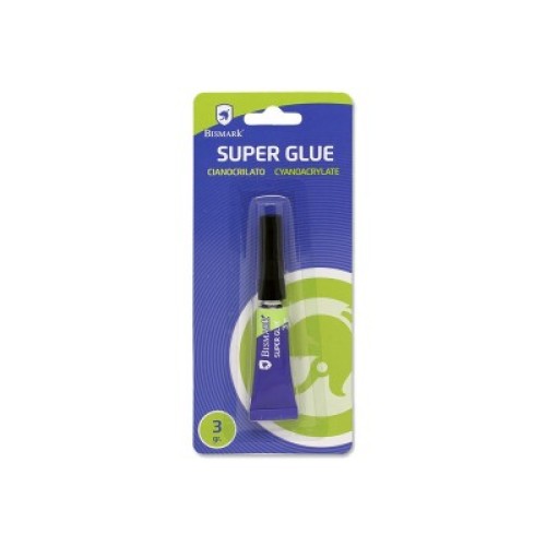 BISMARK SUPER GLUE CIANOCLILATO 3 Gr c/24 PEGAMENTOS
