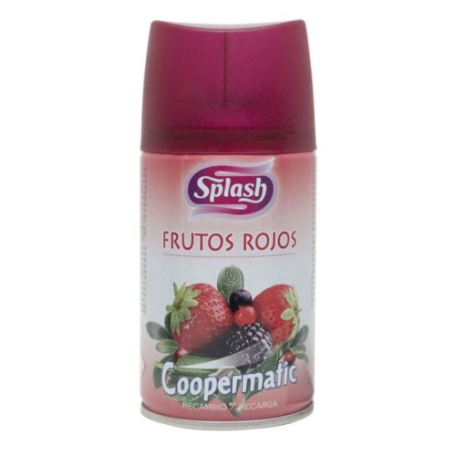 COOPERMATIC SPLASH REC. FRUTOS ROJOS 250 ML C/6 DESODORANTES AMBIENTE