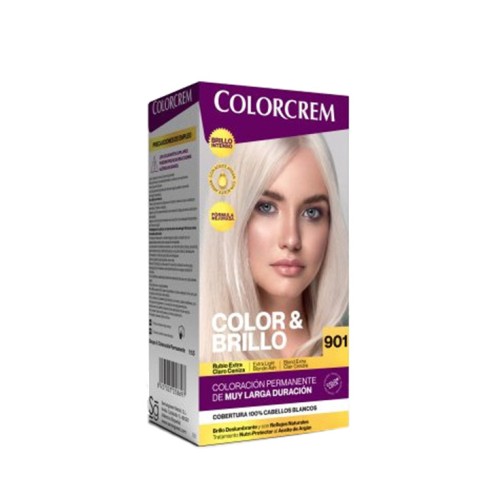 COLORCREM 901 RUBIO EXTRA CENIZA SG C/3 TINTES DEL CABELLO