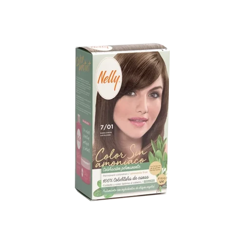 NELLY TINTE SIN AMONIACO N.7,01 RB.CENIZA TINTES DEL CABELLO