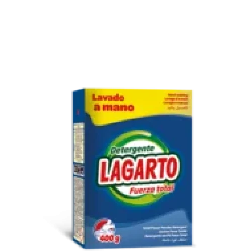 LAGARTO DET.A MANO 400 GR c/14 DETERGENTES POLVO