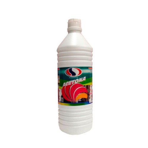 PLADISOLV ACETONA  1 LITRO C/12 ACETONA Y QUITAESMALTES