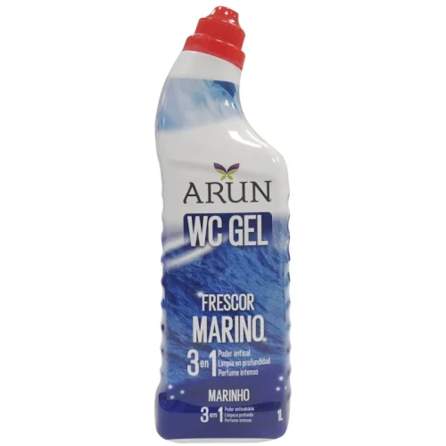 ARUN GEL WC 3 EN 1 MARINO C/12 DESATASCADORES Y LIM.BAÑO