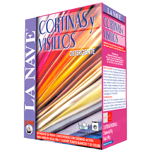 LA NAVE DETERGENTE CORTINAS Y VISILLOS 2.S C/5 POTENCIADORES LAVADO