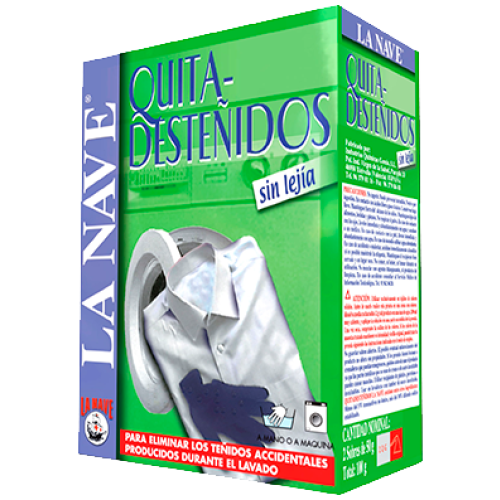 LA NAVE QUITADESTEÑIDOS 4 SOBRES /25 GRS C/5 TINTES ROPA