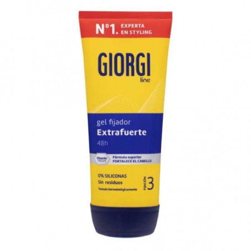 GIORGI GEL FIJADOR 170 ML EXTRA FUERTE 48HR. (FIJ.3)
 GOMINAS Y BRILLANTINAS