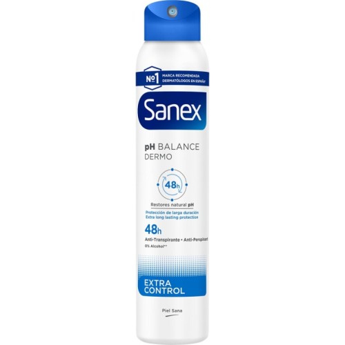 SANEX DTE. SP.  EXTRA CONTROL 200 ML DESODORANTES CORPOR.