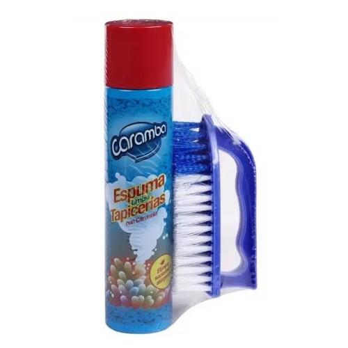 CARAMBA ESPUMA TAPICERIAS 300 ML + CEPILLO C/12 LIMPIA TAPICERIAS