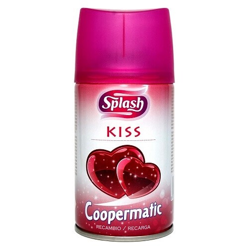 COOPERMATIC SPLASH REC.KISS 250 ML C/6 DESODORANTES AMBIENTE