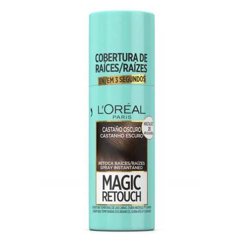 LOREAL MAGIC RETOUCH 2 CASTAÑO OSC. TINTE SPRAY 75ML      
 LACAS Y ESPUMAS PELO