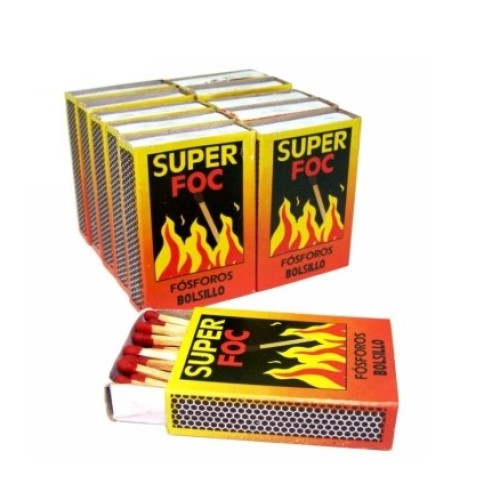 HIDALGO FOSFOROS BOLSILLO 10 UNDS C/12 FUEGO