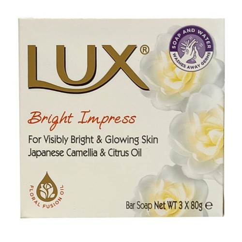 LUX JABON 3X80 GRM CAMELIA BRIGHT IMPRESS C/48 JABONES 
