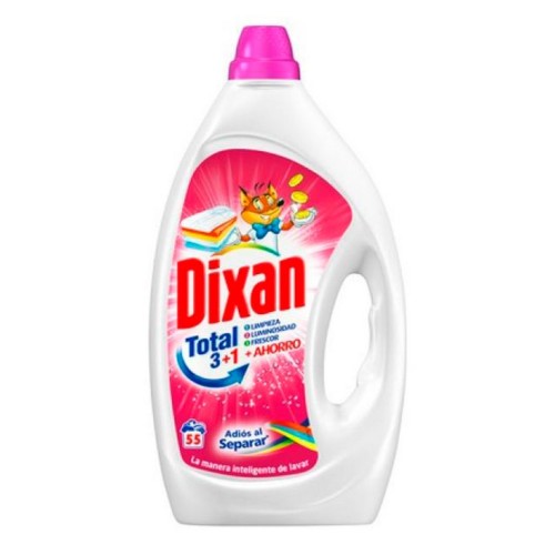 DIXAN GEL DETERG.(55D.)2,475ML.ADIOS AL SEPARAR   c/4  
 DETERGENTES LIQUIDOS