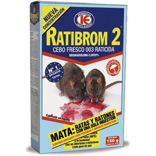 RATIBROM 150 GR.RATICIDA C/36 RATICIDAS