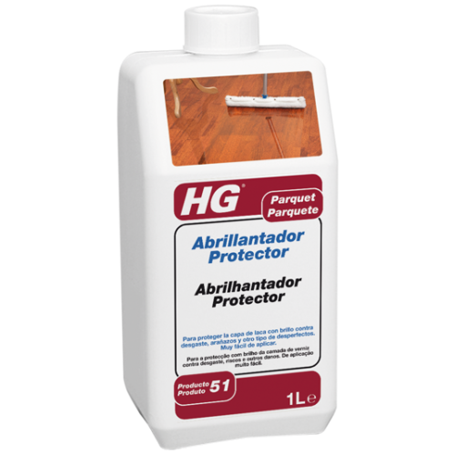 HG ABRILLANTADOR PROTECTOR PARQUET 1 LTRO C/6 CERAS Y LIMPIADORES MADERA