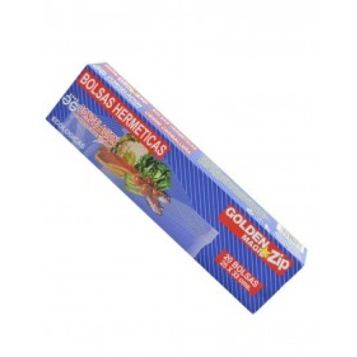 GOLDEN BOLSA CONG HERMETICA 30U 2T C/30 PAPEL ALUMINIO Y FILM