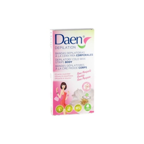 DAEN DEP. BANDAS CORP. R/MOSQUETA 16 UNDS C/12 DEPILATORIOS