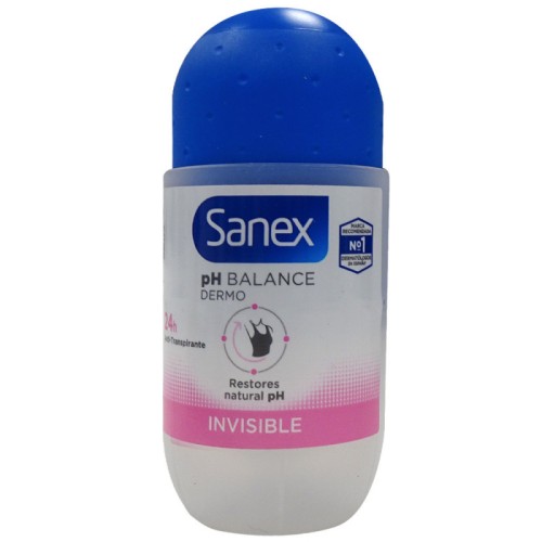 SANEX DTE. ROLLON DERMO INVISIBLE 50 ML C/6 DESODORANTES CORPOR.