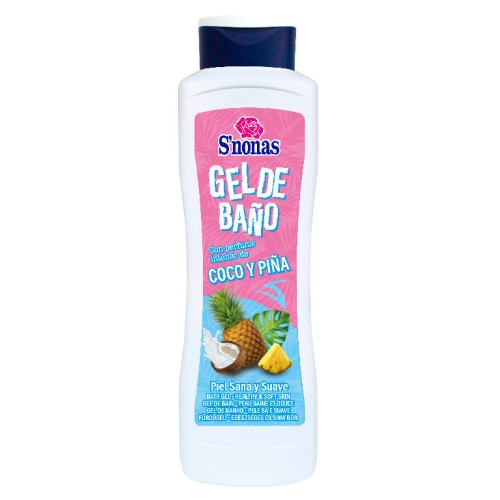 SNONAS GEL DE BAÑO INTENSO COCO Y PIÑA 750 ML C/12 GEL DE BAÑO