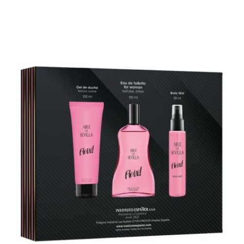 AIRE DE SEVILLA PACK FLOW! EDT 100 ML+GEL +CREMA C/6+PROB ESTUCHES SEÑORA