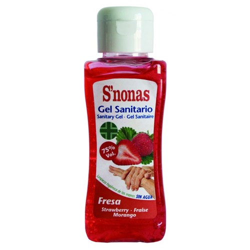 SNONAS GEL SANITARIO FRESA 100 ML ALCOHOL
