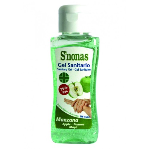 SNONAS GEL SANITARIO MANZANA 100 ML C/12 ALCOHOL