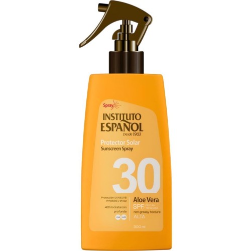 INST.ESPAÑOL PROTECT.SOLAR PISTOLA 300ML.ALOE VERA F-30 
 BRONCEADORES