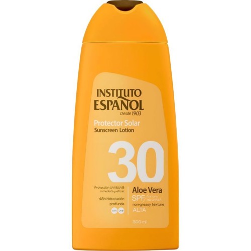INST.ESPAÑOL PROTECT.SOLAR LOCION 300ML.ALOE VERA F-30         
 BRONCEADORES