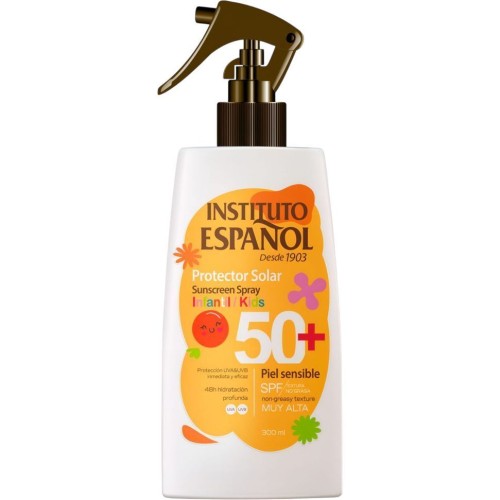 INST.ESPAÑOL PROTECT.SOLAR NIÑOS 300ML.SENSIBLE F50+ PISTOLA
 BRONCEADORES