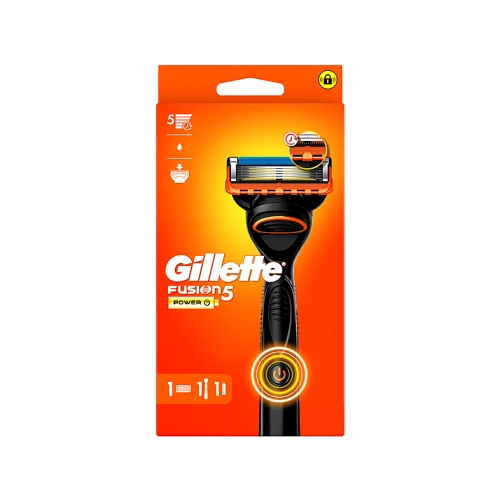 GILLETTE FUSION 5 MAQUINA POWER 
 HOJAS DE AFEITAR Y CARGADORES