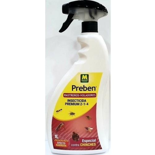 MASSO PISTOLA INSECTICIDA ESP. CHINCHES 1 LTRO.C/12 INSECTICIDAS