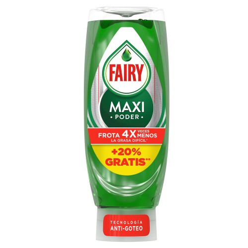 FAIRY VAJ.370ML+80ML MAXI PODER TECNOLOGÍA ANTI-GOTEO Z2 C16
 LAVAVAJILLAS