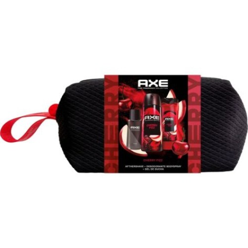 AXE NECESER TRIO CHERRY FRIZZ(DEO 150+GEL 225+AF.SHAV 100)
 ESTUCHES CABALLERO