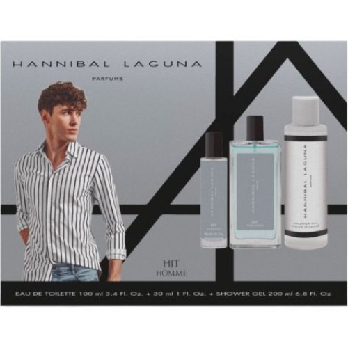 HANNIBAL LAGUNA MEN HIT 100ML VAP+GEL 200ML +VAP.30ML
 ESTUCHES CABALLERO