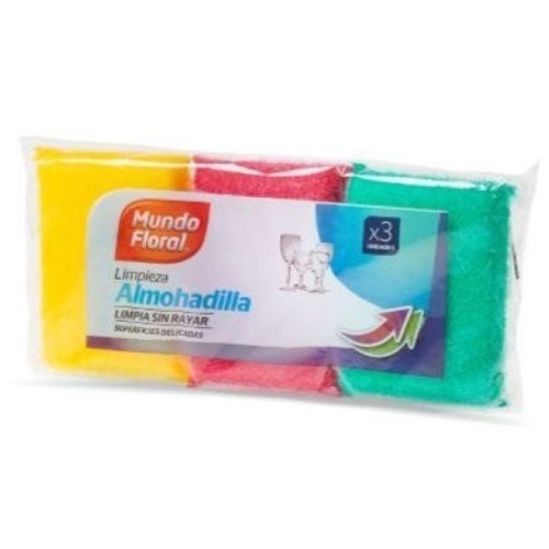 MUNDO FLORAL ESTROPAJO. RASPUM L-3 C/15 ESTROPAJOS