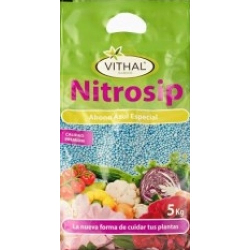 VITHAL GARDEN ABONO GRANULADO NITROSIP 5 KL JARDINERIA